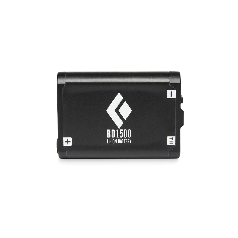 Black | Black Diamond Dual Fuel Rechargeable Battery Front View. 