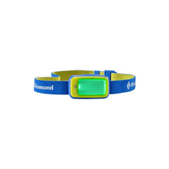 Blue | Black Diamond Kids Wiz 30 Lumens Headlamp Image Showing One Variant, With The Green Light Turned On.