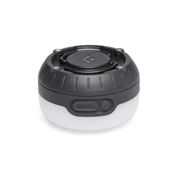 Grey | Black Diamond Moji+ Lantern Image Showing Front View, Hook Latch Down.