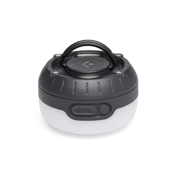 Grey | Black Diamond Moji+ Lantern Image Showing Front View, Hook Latch Up.