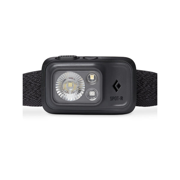 Graphite | Black Diamond Spot Headlamp 400 Lumens - Rechargeable Image Showing Front View.