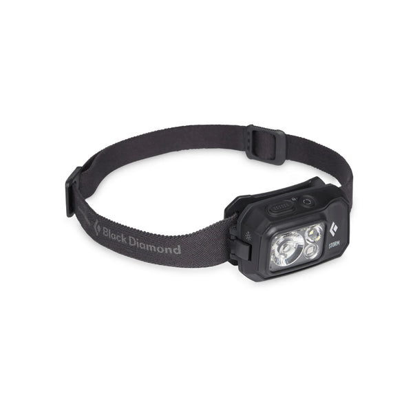 Black | Black Diamond Storm Headlamp 450 Lumens - Dual Fuel Image Showing No Logos Or Titles.