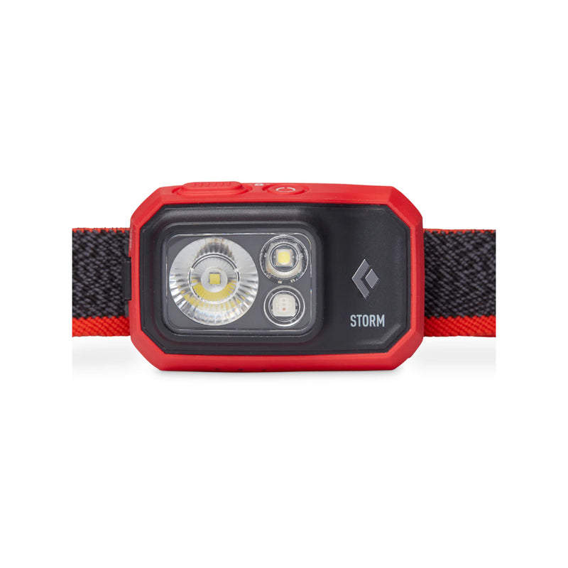 Octane | Black Diamond Storm Headlamp 450 Lumens - Dual Fuel Image Showing Front View.