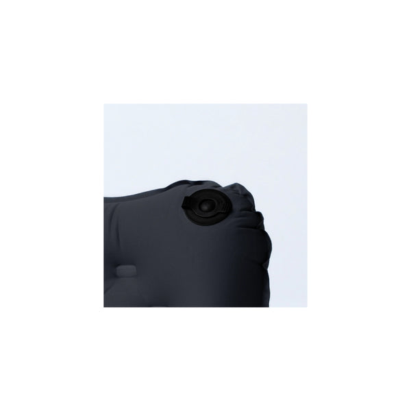 Jet Black | Black Wolf Air-Lite Pillow Image Showing Close Up View Of The Air Valve.
