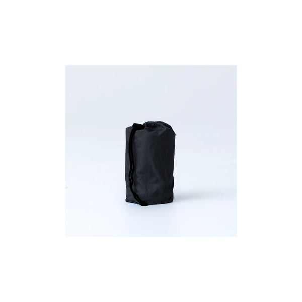 Jet Black | Black Wolf Air-Lite Pillow Image Showing Pillow Deflated For Storage And Travel.