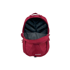 Tibetan Red | Black Wolf Booderee Day Pack Image Showing Inside Of Back Zippered Compartment.