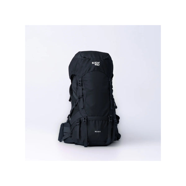Jet Black | Black Wolf Boudii Hiking Backpack 35L Image Showing No  Logos Or Titles.