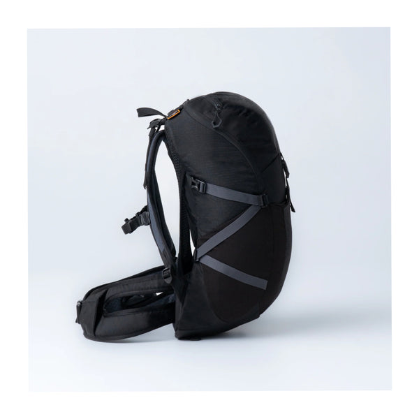 Black | Black Wolf Colbalt ll Hiking Backpack Image Showing Side View.