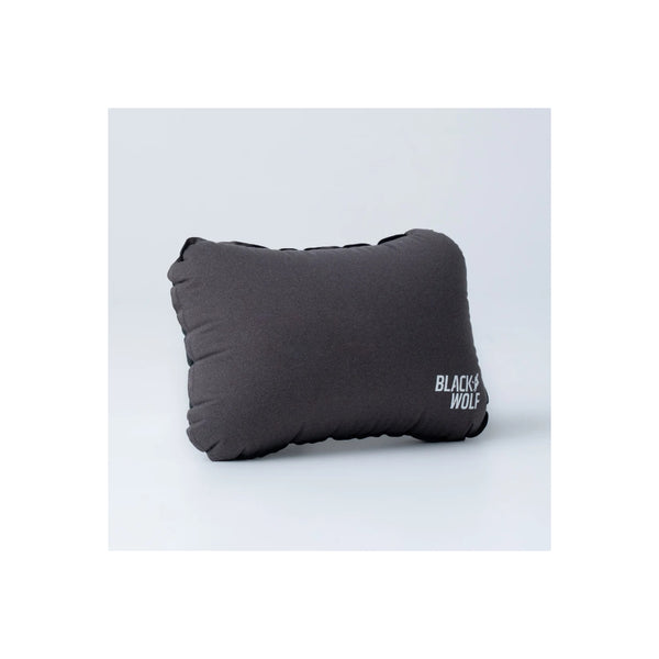 Black Marle | Black Wolf Comfort Pillow Standard Image Showing Angled Front VIew.