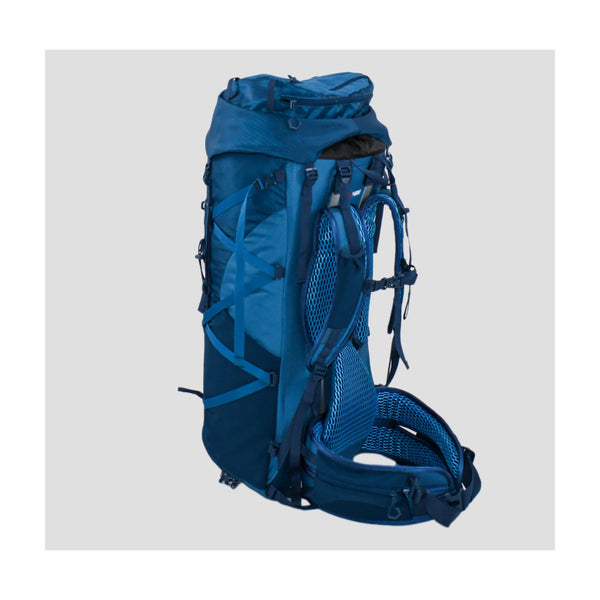 Gibraltar | Black Wolf Falcon Trekking Pack. Angled Back View - Showing Padding on Straps and Waistband.
