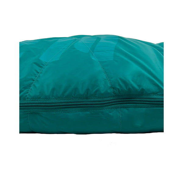 Parasailing | Black Wolf Hiker Extreme Sleeping Bag -13 Degree Image Showing Close Up View Of Stitching And Zipper Closed.