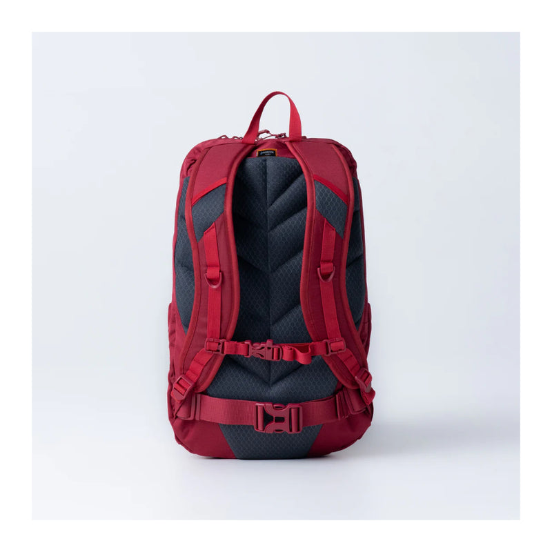 Tibetan Red | Black Wolf Litchfield Backpack Image Showing Back View.
