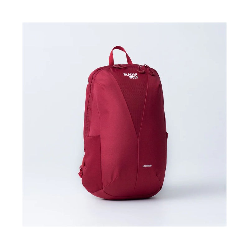 Tibetan Red | Black Wolf Litchfield Backpack Image Showing No Logos Or Titles.