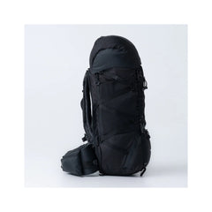 Black/60L | Black Wolf Nakeen 60L Hiking Pack Image Showing Side View Of The Hiking Pack.