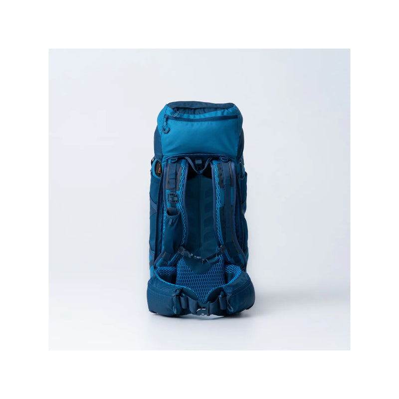 Gibraltar/60L | Black Wolf Nakeen 60L Hiking Pack Showing Back View.