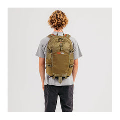 Moss | Black Wolf Pathfinder II 33 Litre Day Pack. Shown on Model's Back.
