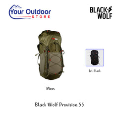 Black Wolf Provision 55. Hero Image Showing Logo and Title. 