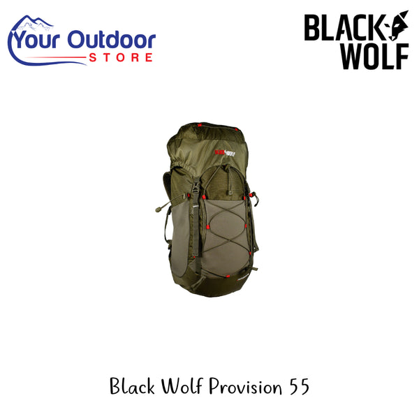 Black Wolf Provision 55 | Hero Image Showing All Logos And Titles.