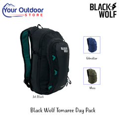 Black Wolf Tomaree Day Pack | Hero Image Showing All Logos, Titles And Variants.