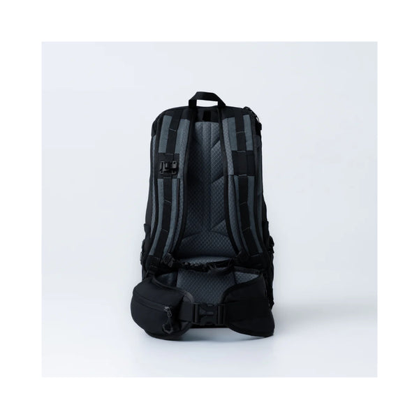 Jet Black | Black Wolf Tumut Day Pack Image Showing The Back Of The Day Pack.