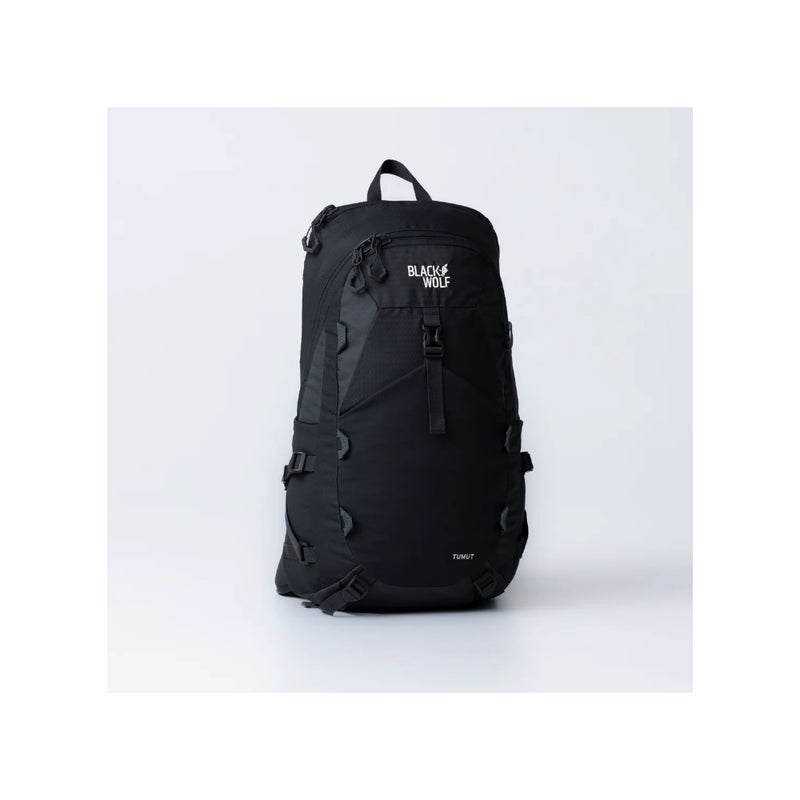 Jet Black | Black Wolf Tumut Day Pack Image Showing No Logos Or Titles.