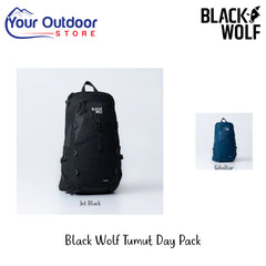 Black Wolf Tumut Day Pack | Hero Image Showing All Logos, Titles And Variants.