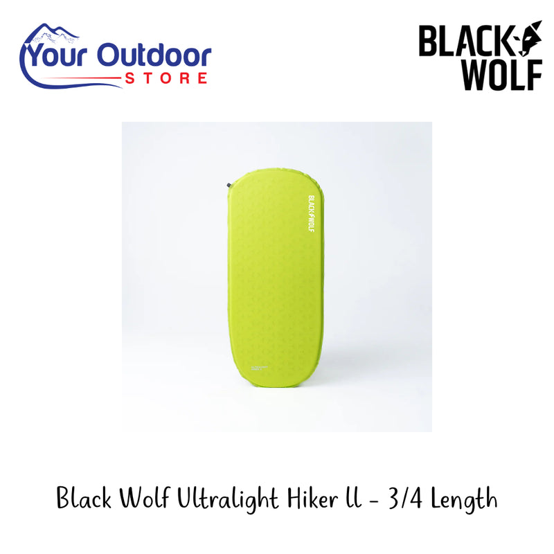 Black Wolf Ultralight Hiker ll - 3/4 Length | Hero Image Showing All Logos And Titles.