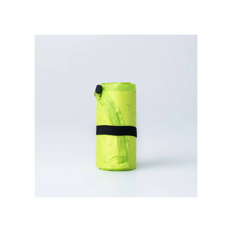 Acid Lime | Black Wolf Ultralight Hiker ll - Full Length Image Showing View Of Mattress Rolled Up And Compact.