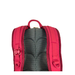 Tibetan Red | Black Wolf Yanga 13 Litre Day Pack. Back View Showing Padded Straps and Back. 