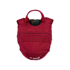 Tibetan Red | Black Wolf Yanga 13 Litre Day Pack. Top View Fully Packed. 