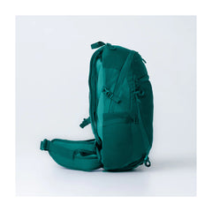 Quetzal Green | Black Wolf Arakoon Back Pack Image Showing Side view, With Zip Closed.
