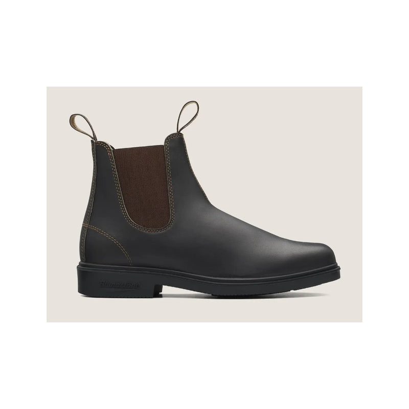 Brown | Blundstone 062 Unisex All Round Dress Boots Image Showing Side View.