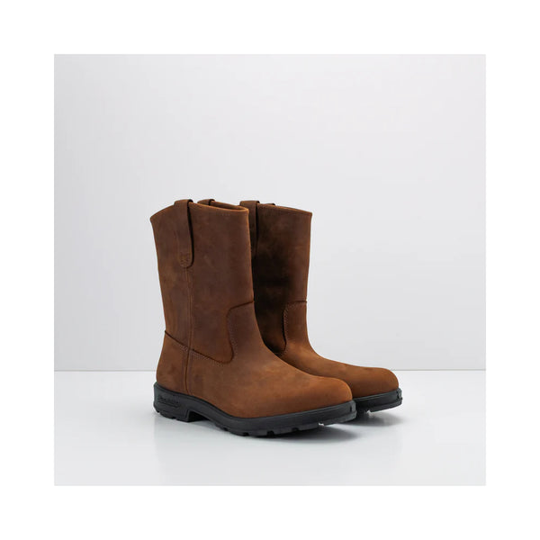 Teak | Blundstone 2527 Originals Rigger Boots Image Showing Angled Side View Of The Pair.