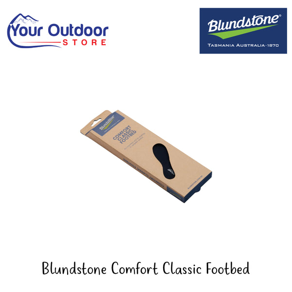 Blundstone Comfort Classic Footbed | Hero Image Showing All Logos And Titles.