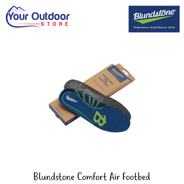 Blundstone Comfort Air Footbed | Hero Image Showing All Logos And Titles.
