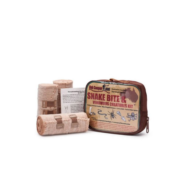 1 Person | Bob Cooper Outback Survival Snake Bite And Venomous Creatures Kit  Image Showing NO Logos Or Titles.
