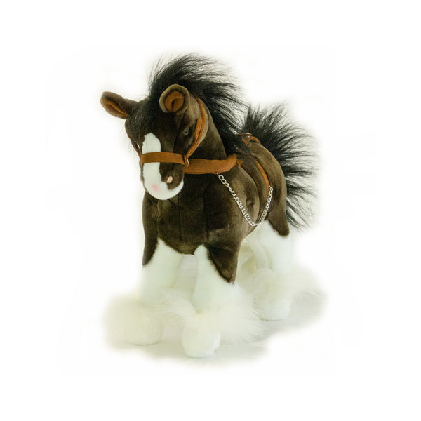 Rimsky | Bocchetta Clydesdale Horse Plush Toy Image Showing No Logos Or Titles.