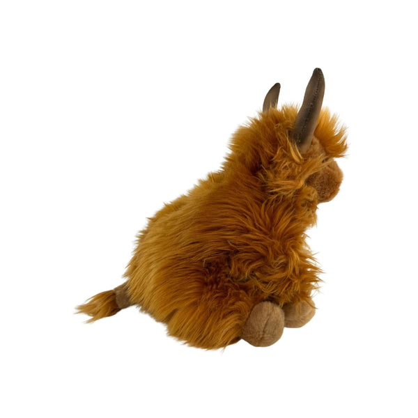 Buttercup | Bocchetta Plush Toy Highland Cow / Yak Image Showing Angled Back View.