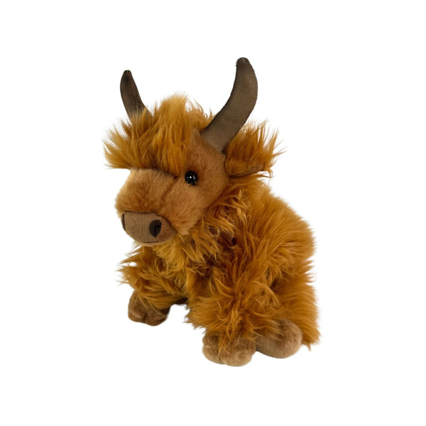 Buttercup | Bocchetta Plush Toy Highland Cow / Yak Image Showing Angled Side View.