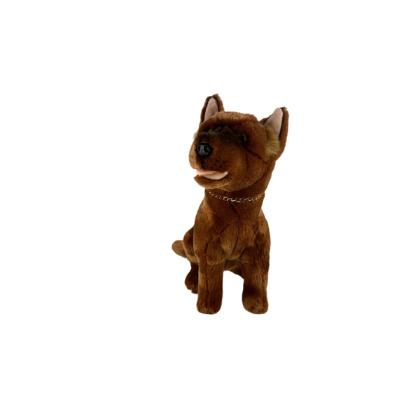 Ruby | Bocchetta Kelpie Dog Plush Toy Image Showing Front View.