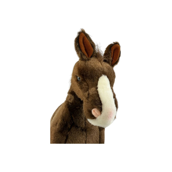 Makybe | Bocchetta Plush Toys Arabian Horse - Makybe Image Showing Close Up Front View Of The Face, No Harness.
