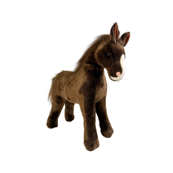 Makybe | Bocchetta Plush Toys Arabian Horse - Makybe Image Showing Angled Side View, No Harness.