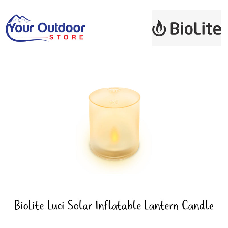 BioLite Luci Solar Inflatable Lantern Candle | Hero Image Showing All Logos And Titles.