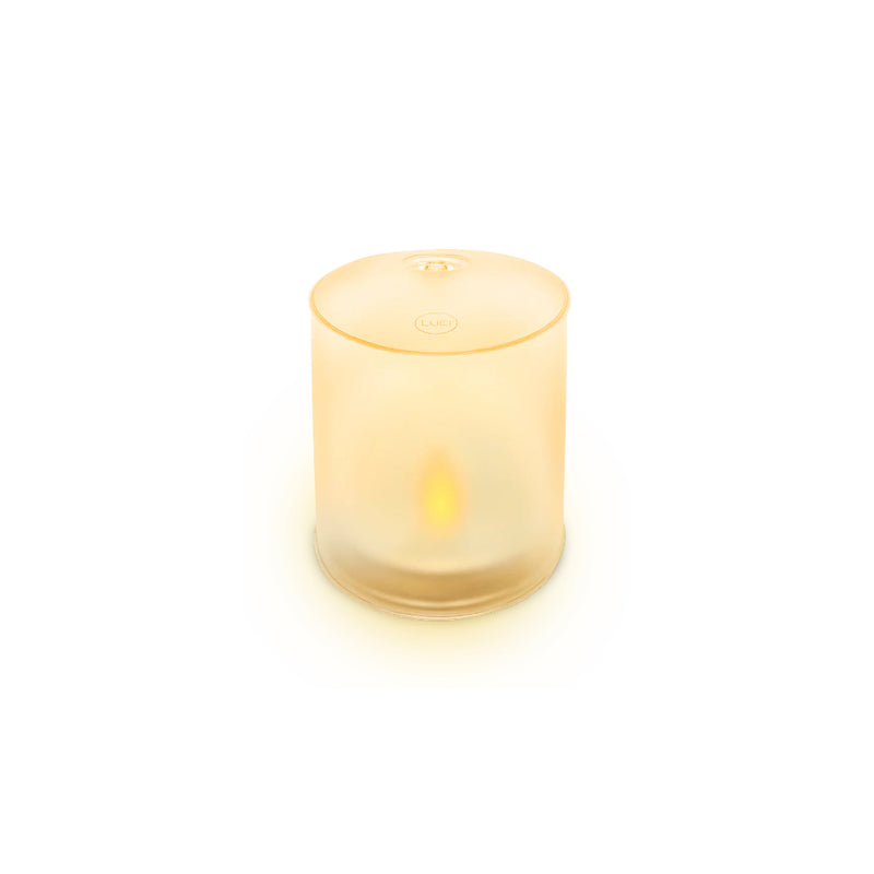 Cool White LEDs | BioLite Luci Solar Inflatable Lantern Candle Image Showing No Logos Or Titles.