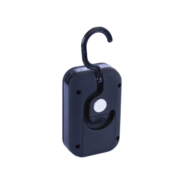 Black | Brillar Mini Work Light. Showing Fold up Hook.