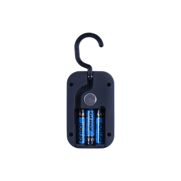 Black | Brillar Mini Work Light. Showing Battery Area.