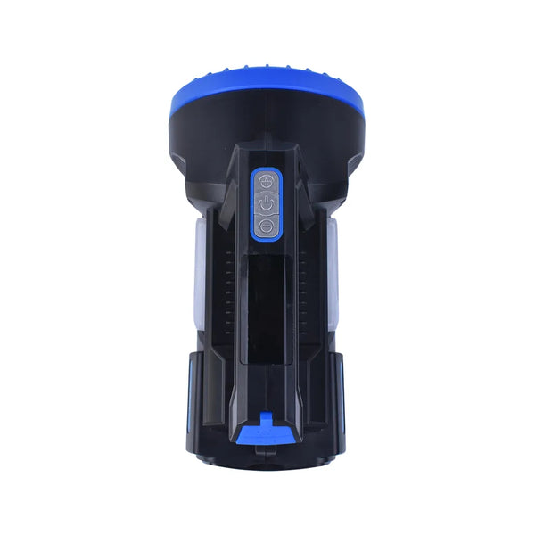 Black | Brillar Rechargeable Searchlight Image Showing Top View Of The Handle.