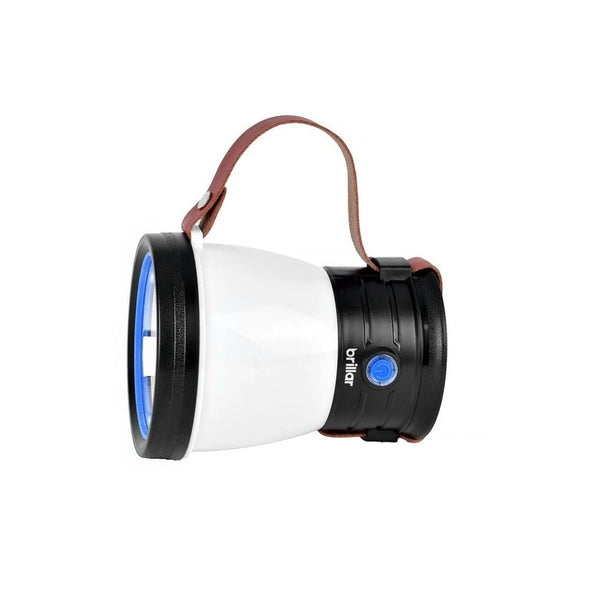 Black | Brillar Multifunction Camping Light Image Showing Side View When Used As A Lantern.