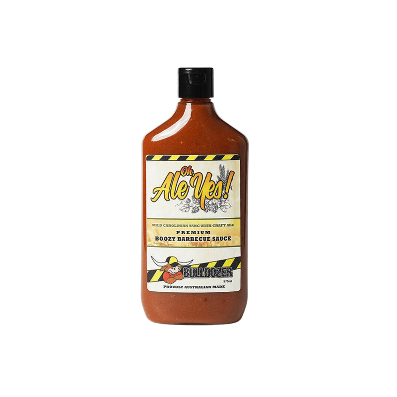 Bulldozer Ale Yes - Wing And BBQ Sauce With Golden Craft Beer | Image Showing No Logos Or Titles.