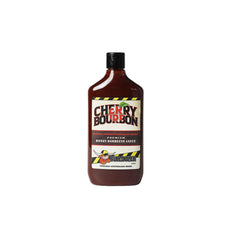 Bulldozer Cherry Bourbon Smoky Sweet BBQ Sauce With Whiskey And Cherry | Image Showing No Logos Or Titles.
